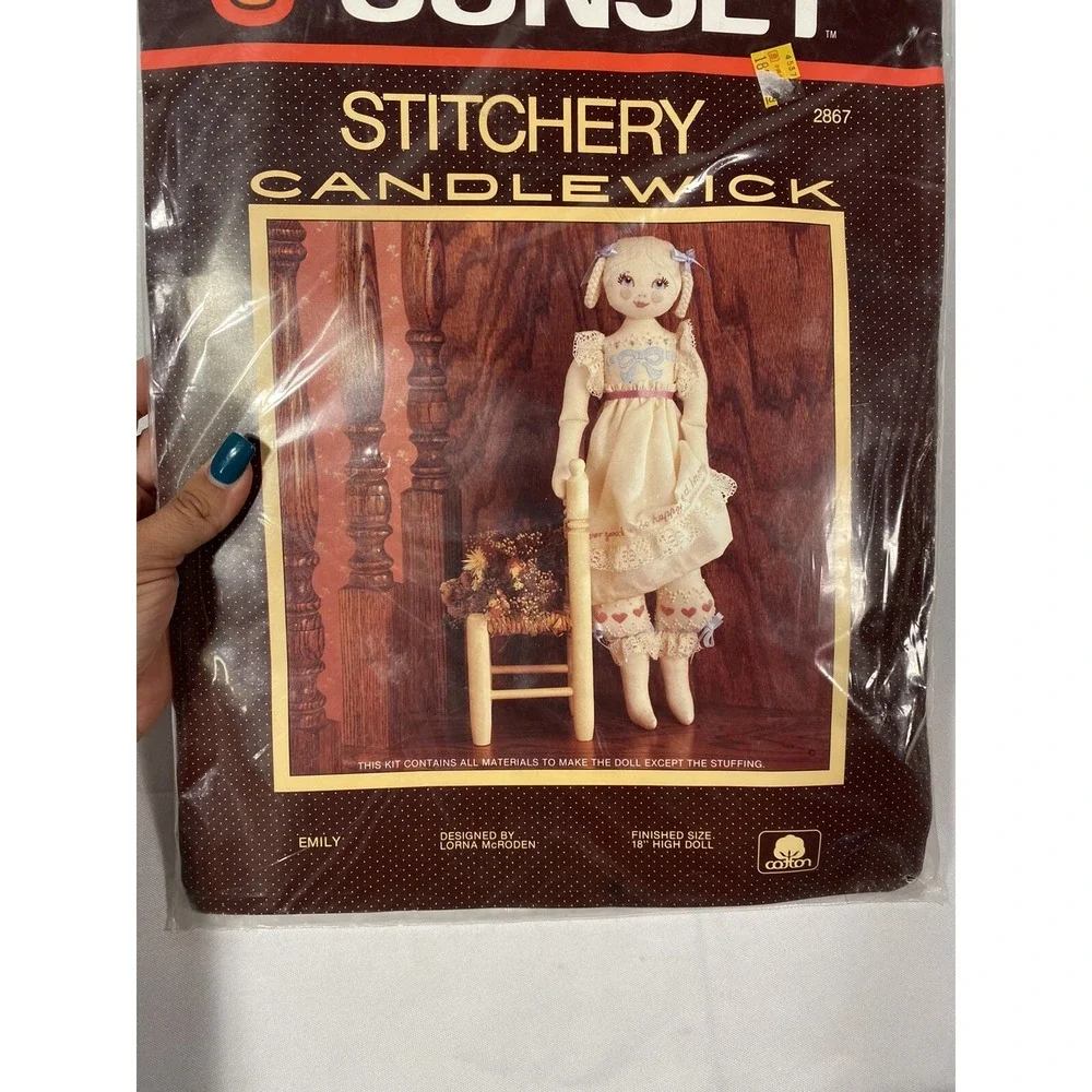 sunset stitchery candle‎ wick EMILY doll making kit 2867